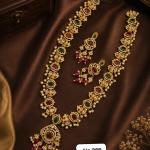 Antique Gold Ruby & Emerald Haram Set | CML JEWELLERS
