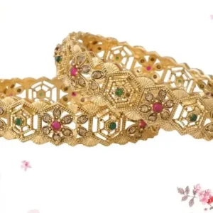 Majestic Hexagonal Gold Bangles - CML Jewellers
